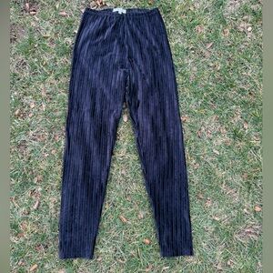 Donna Jessica Velvet Striped Ankle Pants - size 2